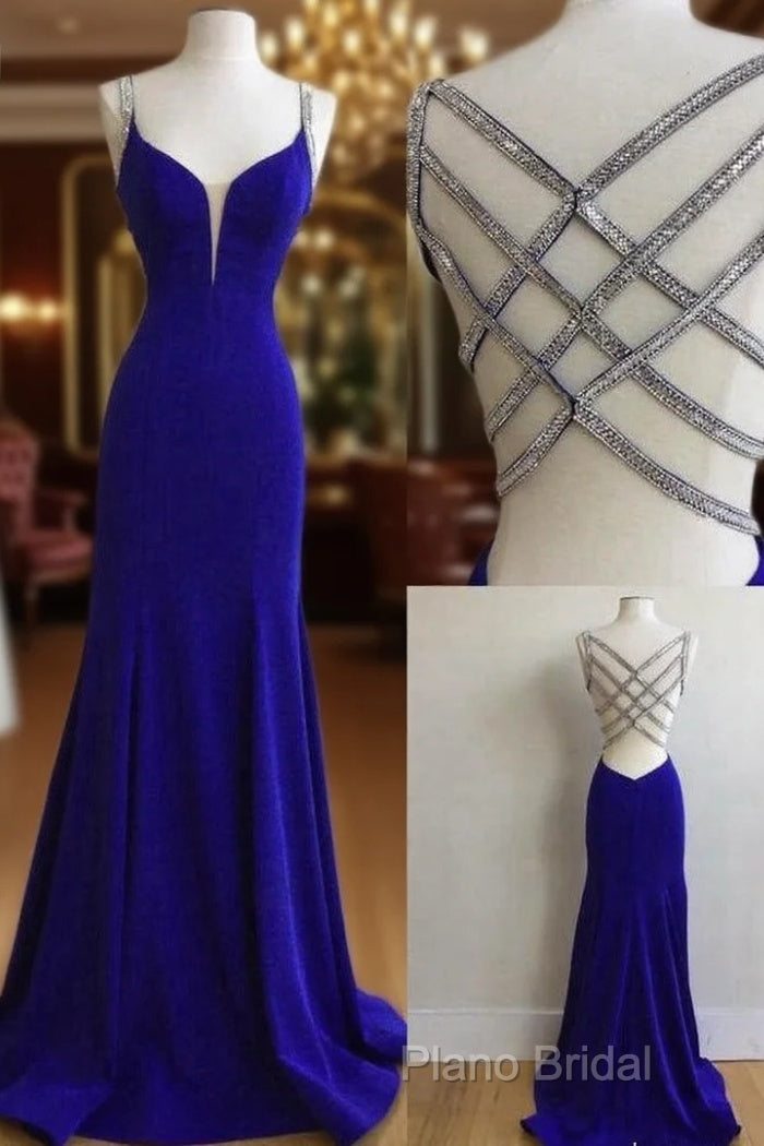 Royal Blue Formal Prom Dresses For Teens, Formal Prom Dresses, Graduation School Party Gown