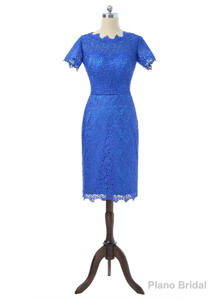Royal Blue Sheath Cap Sleeves Mother Of The Bride Dresses