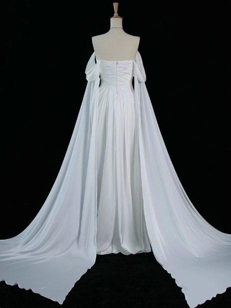 Royal Purple A-Line Off Shoulder Satin Long Formal Prom Dresses Formal Evening Dresses