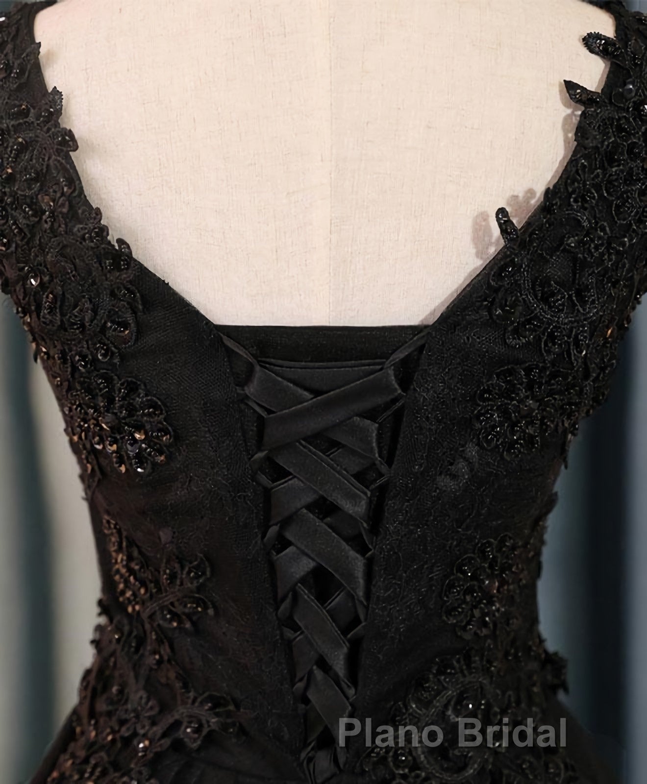 Black V Neck Lace Short Formal Prom Dresses, Homecoming Dresses, Homecoming Dresses