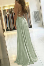 Sage Green Formal Prom Dresses