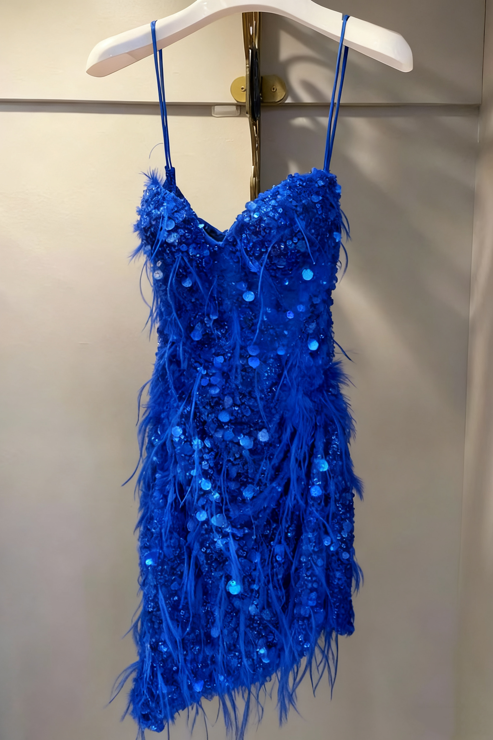 Sequin Formal Prom Dresses, Sheath Short Formal Prom Dresses