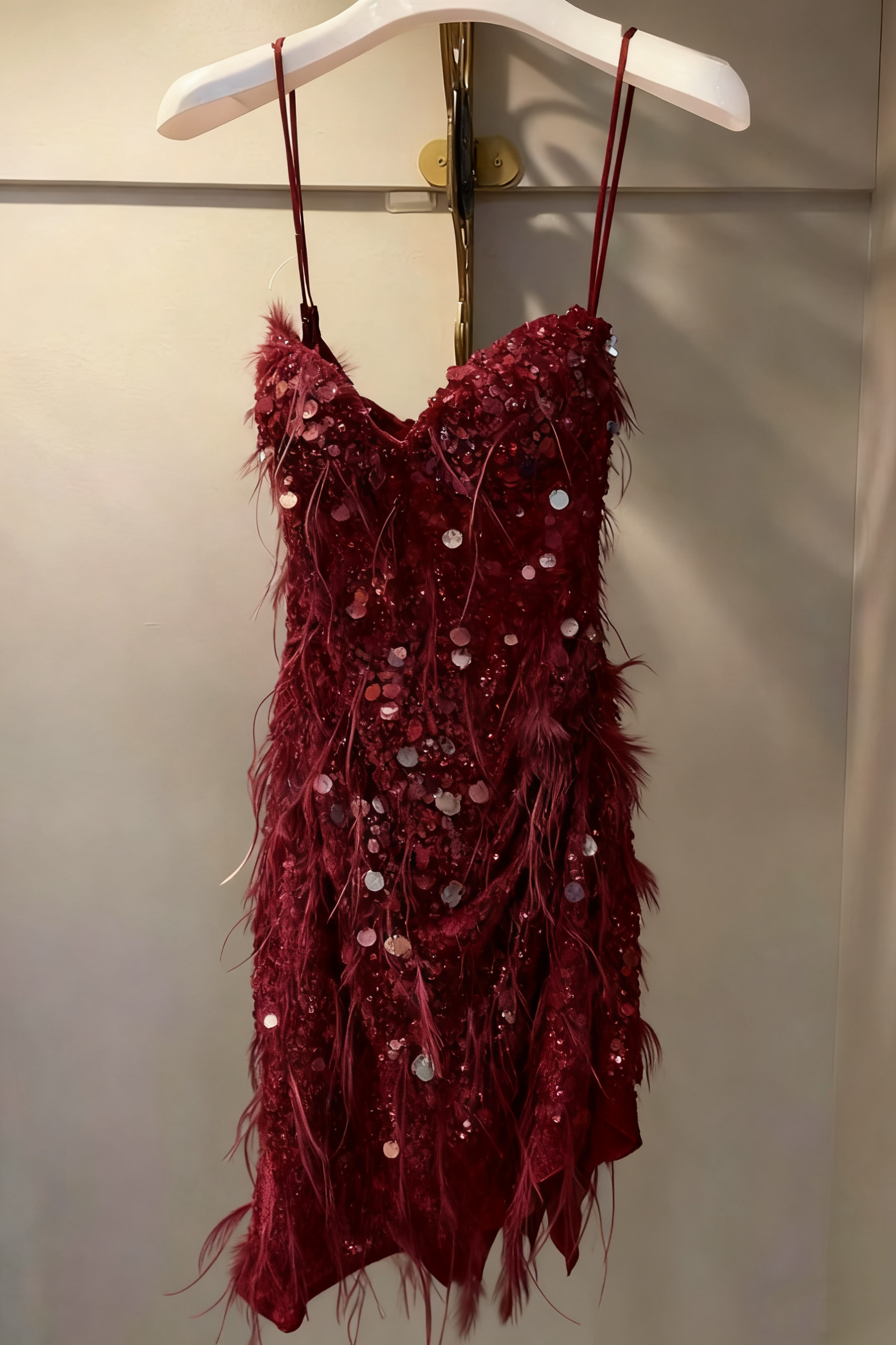 Sequin Formal Prom Dresses, Sheath Short Formal Prom Dresses
