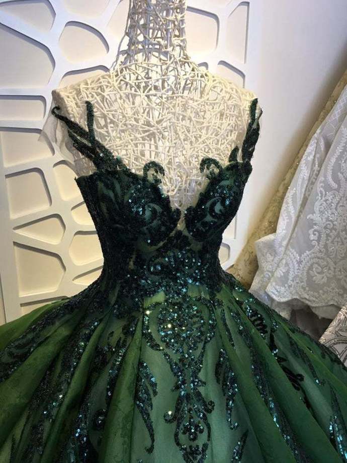 Sequin Sparkly Off The Shoulder Ball Gown Formal Prom Dresses  Sweet 16 Dresses Secondary image
