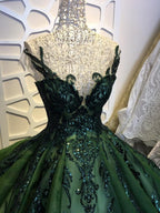 Sequin Sparkly Off The Shoulder Ball Gown Wedding/Formal Prom Dresses