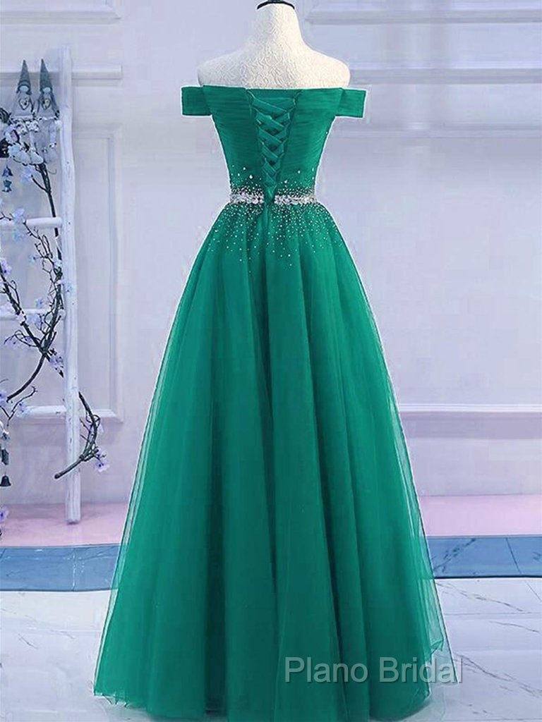 Sequins Burgundy Long Off The Shoulder Formal Prom Dresses