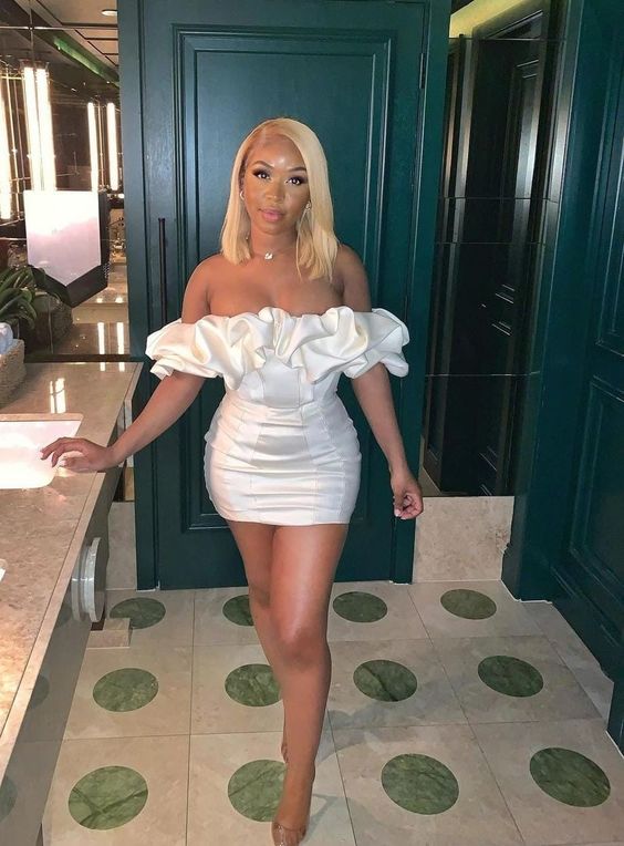 Sexy 17Th Birthday Dresses White Off The Shoulder Birthday Outfits Secondary image