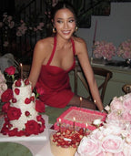Sexy 19Th Birthday Burgundy Satin Homecoming Dresses