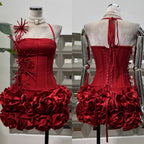 Sexy Sheath Halter Black Sleeveless Mini Short Formal 8Th Grade Homecoming Dresses Summer Middle School Hoco Dresses Homecoming Outfits Birthday Outfit