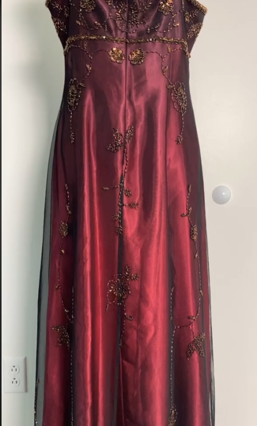 Sexy A Line Spaghetti Straps Burgundy Long Formal Evening Dresses Party Dresses Formal Prom Dresses