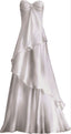 Sexy A Line Sweetheart Party Dresses White Long Formal Prom Dresses
