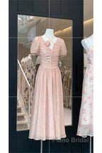 Sexy A Line V Neckline Pink Chiffon Beach Dresses WomenS Vacation Dresses