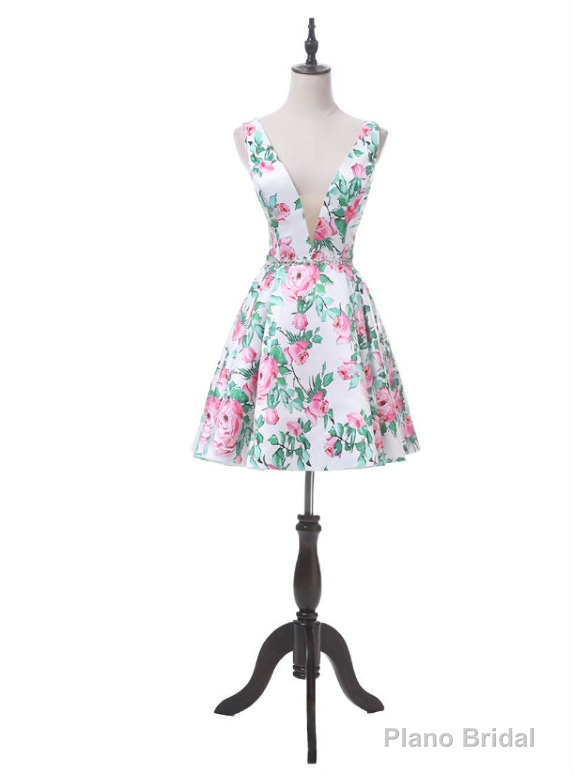 Sexy A Line Zipper Back Short Prom Dresses Short Party Evening Formal Gowns Main image