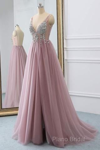 Sexy Backless Formal Prom Dresses V Neckline, Formal Dresses, Formal Dresses, Graduation School Party Dance Dresses Secondary image