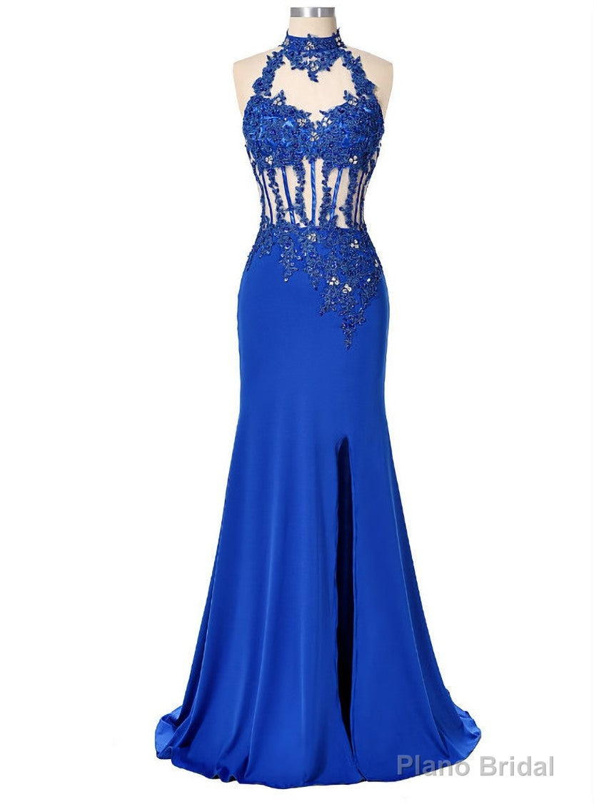 Sexy Backless Women Party Dress Evening Long Sequin Mermaid Prom Dresses Main image