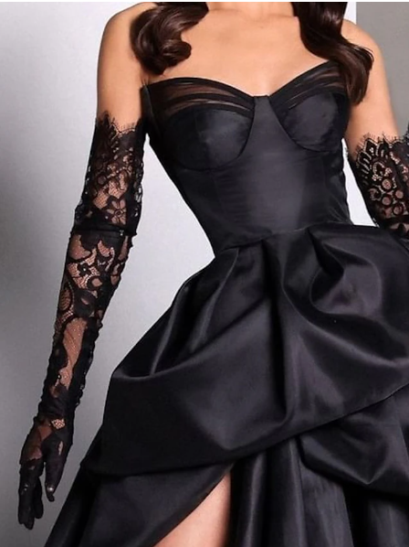 Sexy Ball Gown Strapless Burgundy Long Slit Party Dresses Formal Prom Dresses