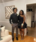 Sexy Birthday Dresses Black Sequin Homecoming Dresses Birthday Outfits
