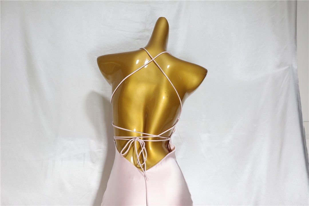Sexy Birthday Dresses Pink Halter Formal Prom Dresses Birthday Outfits
