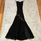Sexy Black Formal Prom Dresses For Girls Formal Birthday Party Gowns