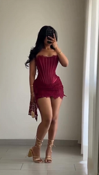 Sexy Burgundy Strapless Lace Sheath Short Cocktail Dresses Homecoming Dresses