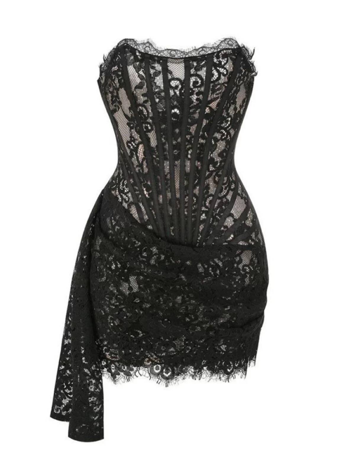 Sexy Burgundy Strapless Lace Sheath Short Cocktail Dresses Homecoming Dresses