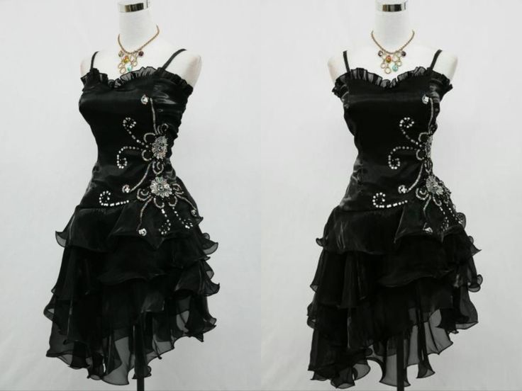 Sexy Cocktail Dresses Straps Sleeveless Black Short Formal Prom Dresses Homecoming Dresses Secondary image