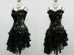 Sexy Cocktail Dresses Straps Sleeveless Black Short Formal Prom Dresses Homecoming Dresses