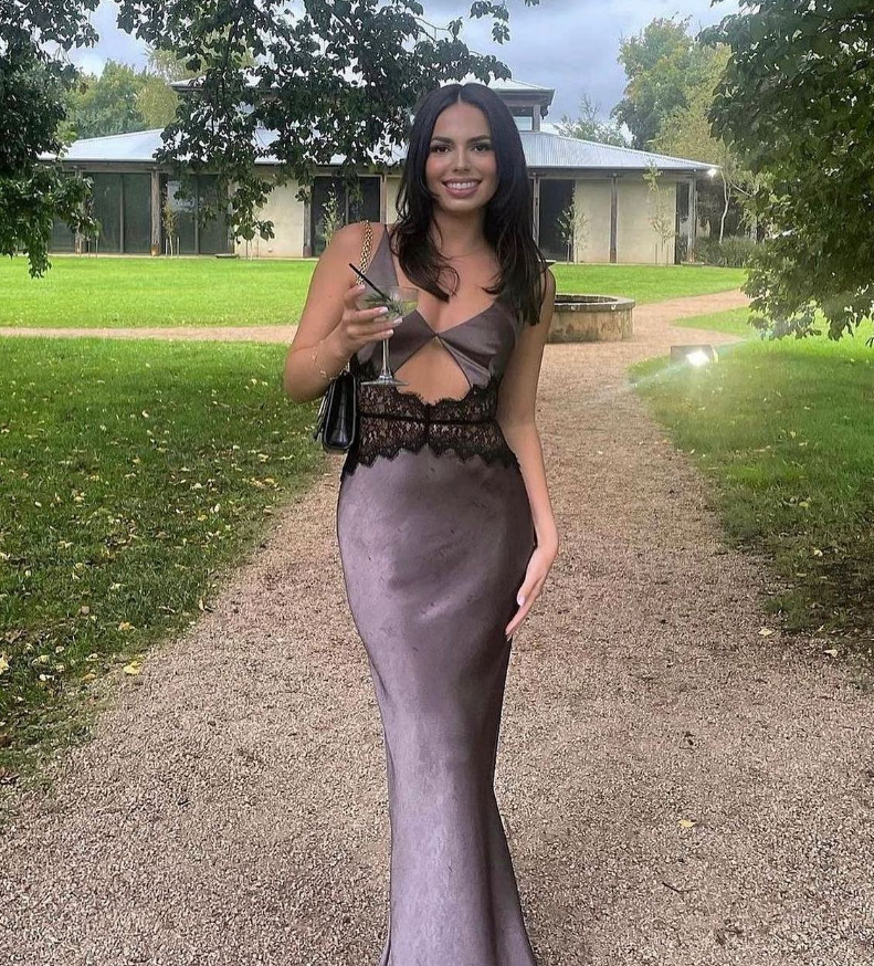 Sexy  Cut Out Lace Formal Prom Dresses Formal Evening Dresses Vacation Party Dresses
