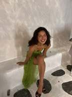 Sexy Green Sheath Spaghetti Strap Beaded Tulle Formal Prom Dresses Formal Evening Dresses With Slit