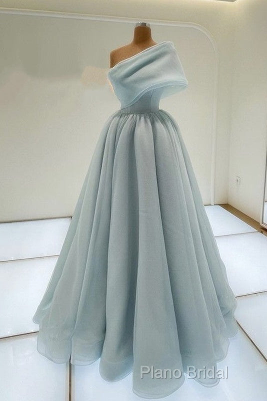 Sexy Long One Shoulder Formal Prom Dresses