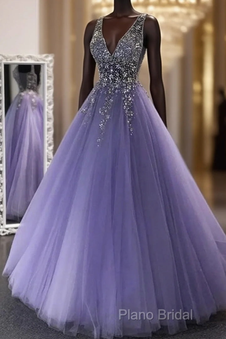 Sexy Long Formal Prom Dresses With Beading,Formal Dresses,Charming Dance Dresses Main image