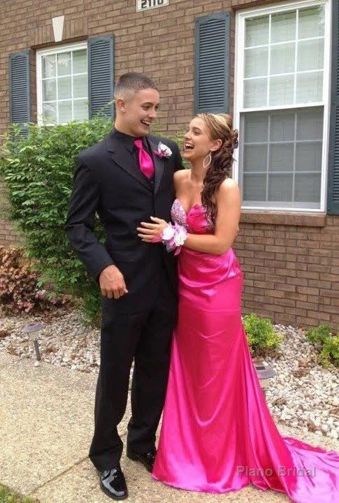 Sexy Mermaid Long Hot Pink Prom Dress Party Dress 22th Birthday Outfits Main image
