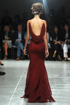 Straps Burgundy Long Formal Prom Dresses For Teens
