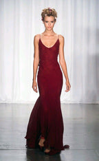 Straps Burgundy Long Formal Prom Dresses For Teens