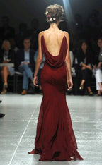 Straps Burgundy Long Formal Prom Dresses For Teens