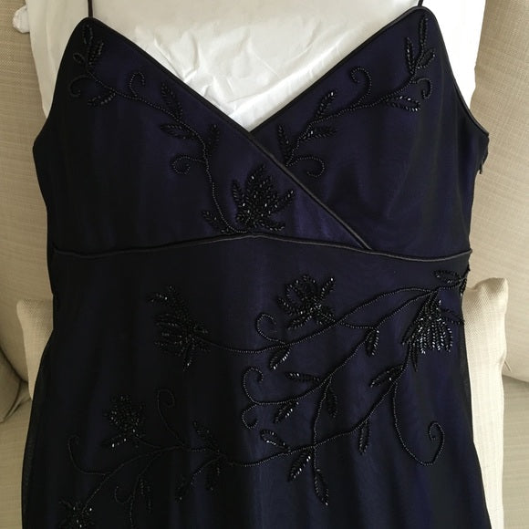 Sexy Mermaid Formal Prom Gown With Straps Navy Blue Formal Prom Dresses Secondary image