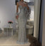 Sexy Mermaid Straps Silver Sequin Long Formal Prom Dresses Party Dresses 20Th Birthday Outfits Graduation Dresses