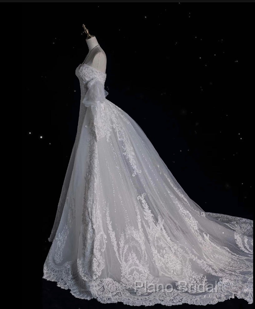 Sexy Mermaid Sweetheart Long Sleeves White Lace Wedding Dresses Brides Dresses Secondary image