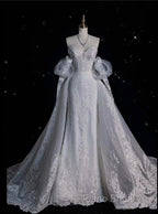 Sexy Mermaid Sweetheart Long Sleeves White Lace Wedding Dresses Brides Dresses