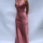 Sexy Mermaid V Neckline Long Formal Prom Dresses