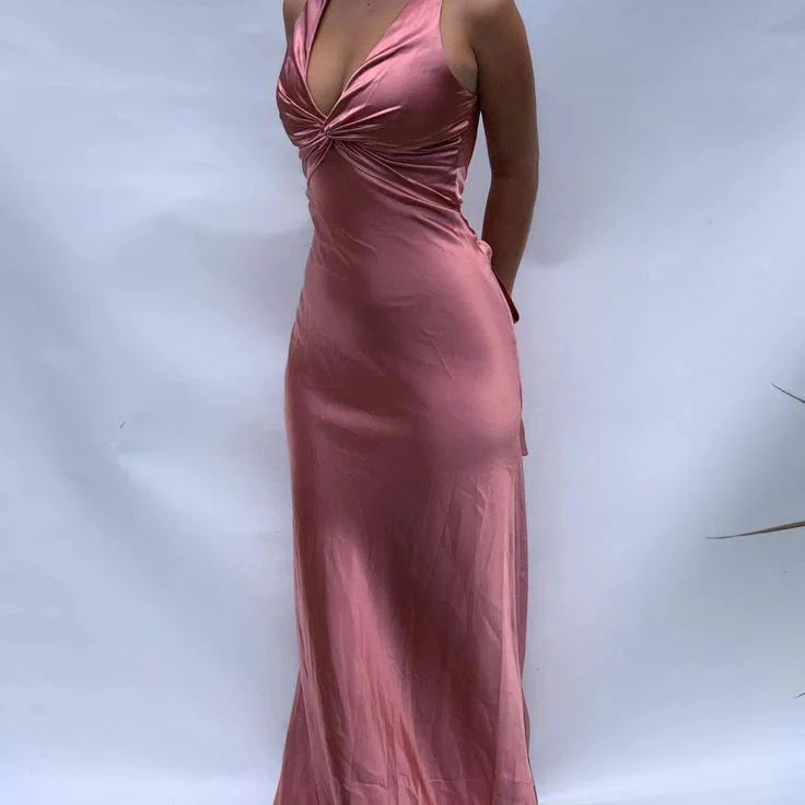 Sexy Mermaid V Neckline Long Formal Prom Dresses