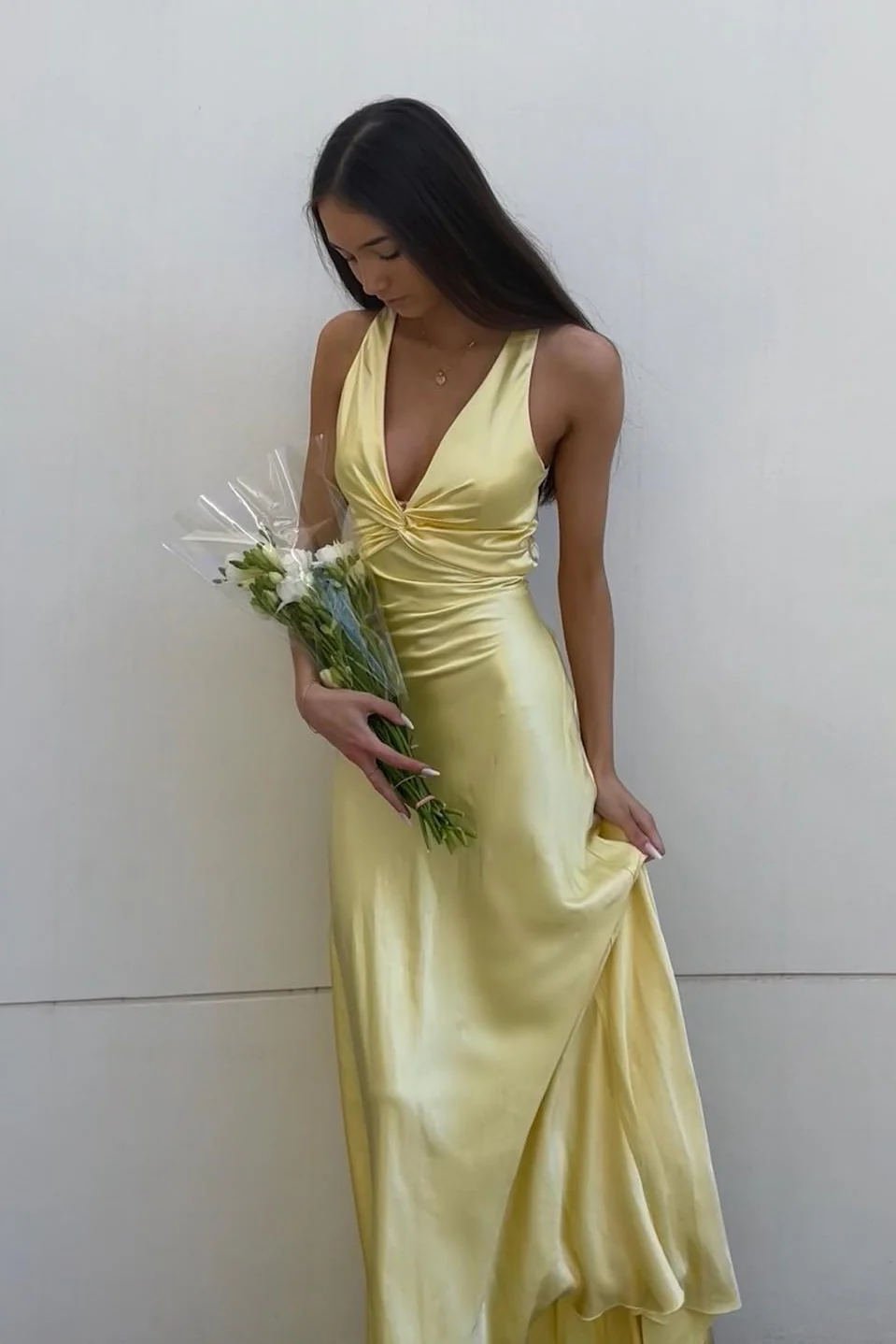 Sexy Mermaid V Neckline Long Formal Prom Dresses