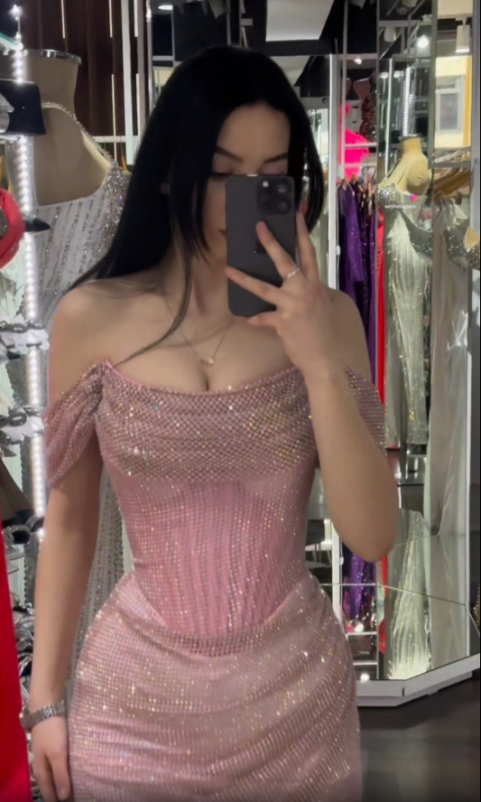 Sexy Off-Shoulder Sleeveless Mermaid Satin Long Formal Evening Formal Prom Dresses