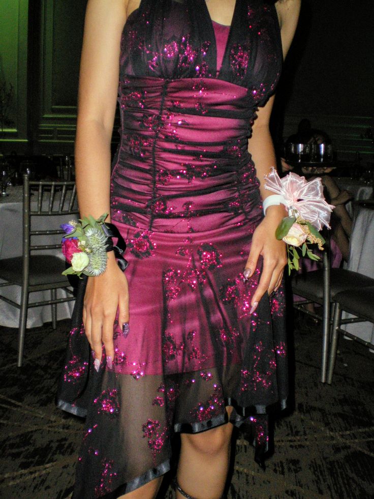 Sexy Pink Black Tulle Sequined Halter Neck Irregular 19Th Birthday Homecoming Dresses