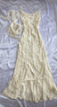 Sexy Sheath Straps Chiffon Champagne Long Formal Prom Dresses