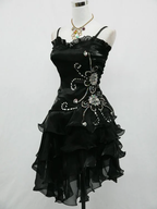 Sexy Sheath Straps Sleeveless Black Short Formal Prom Dresses