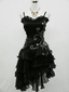 Sexy Sheath Straps Sleeveless Black Short Formal Prom Dresses