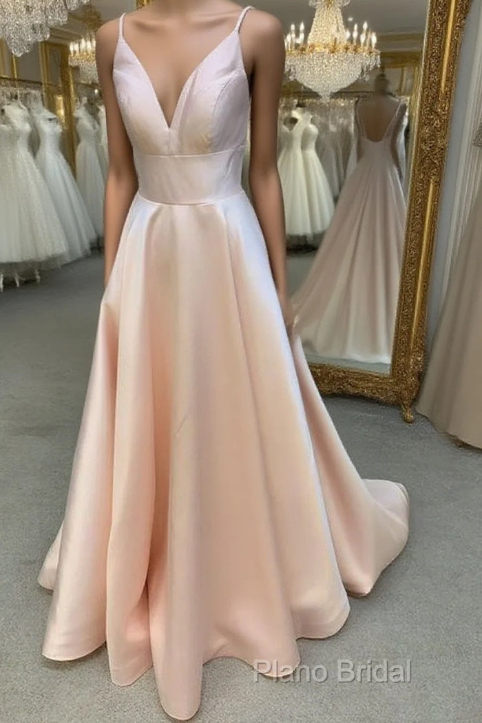 Sexy Spaghetti Straps A-Line Formal Prom Dresses, Formal Dresses Formal Prom Gowns, Formal Women Dresses,Formal Prom Dresses Main image