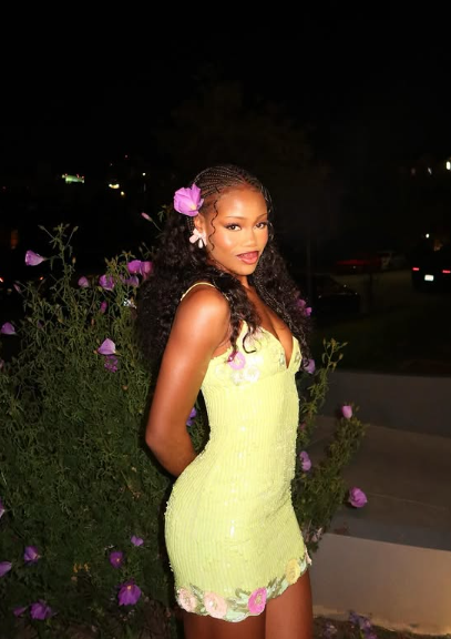 Sexy Suspender Yellow Sequin Hip 19Th Birthday Homecoming Dresses Secondary image