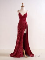Sheath Black Long Appliques Formal Prom Dresses